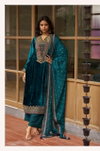 Qealiz By Aiqa Viscose Velvet Handwork Designer Salwar Kameez Wholesale In India